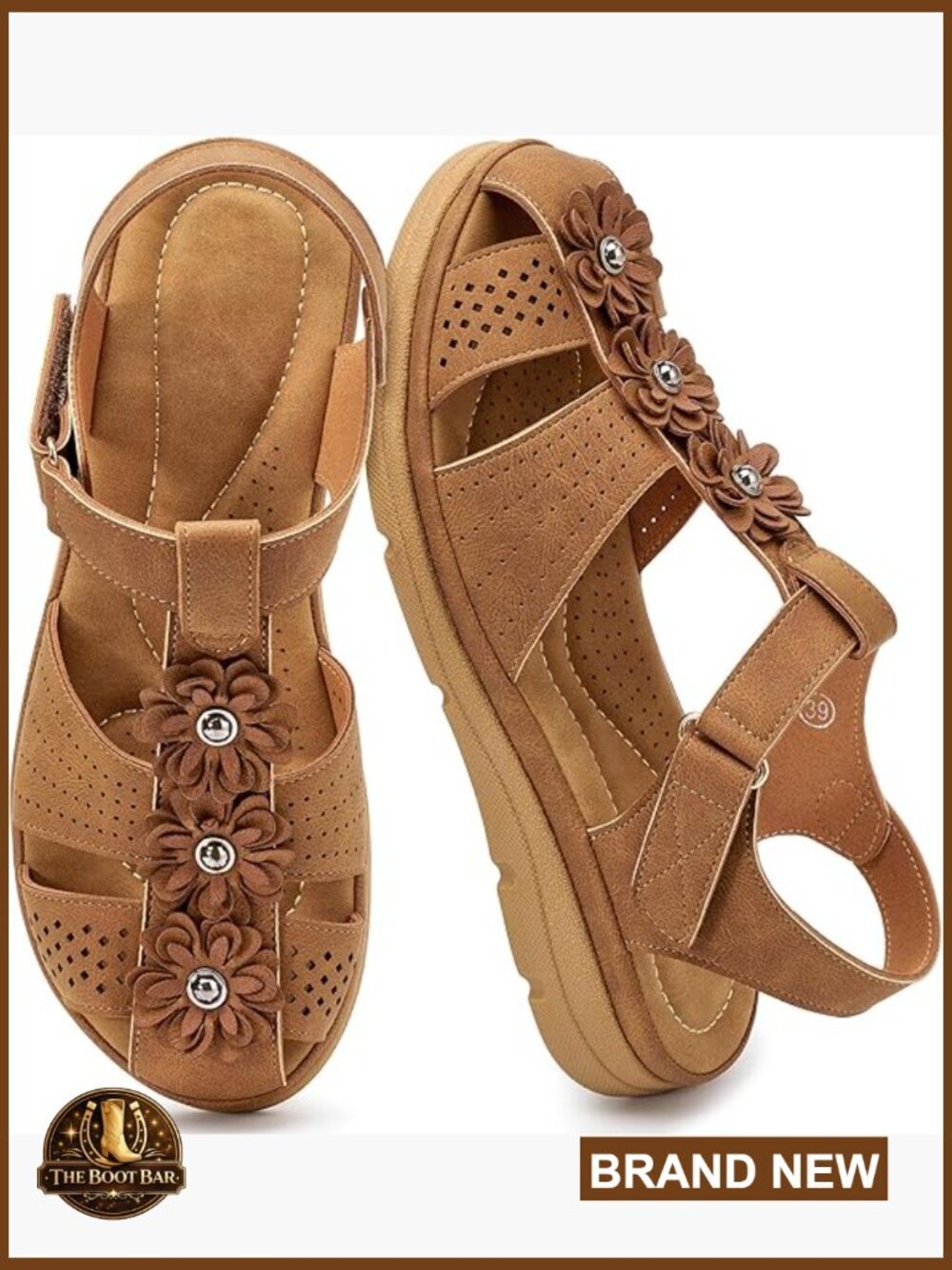 Dressy Ankle Strap Closed Toe Flat Sandals Women Summer